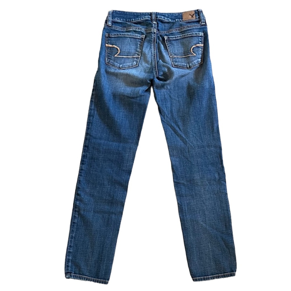 American Eagle Light Wash Faded Skinny Jeans - Picture 2 of 7